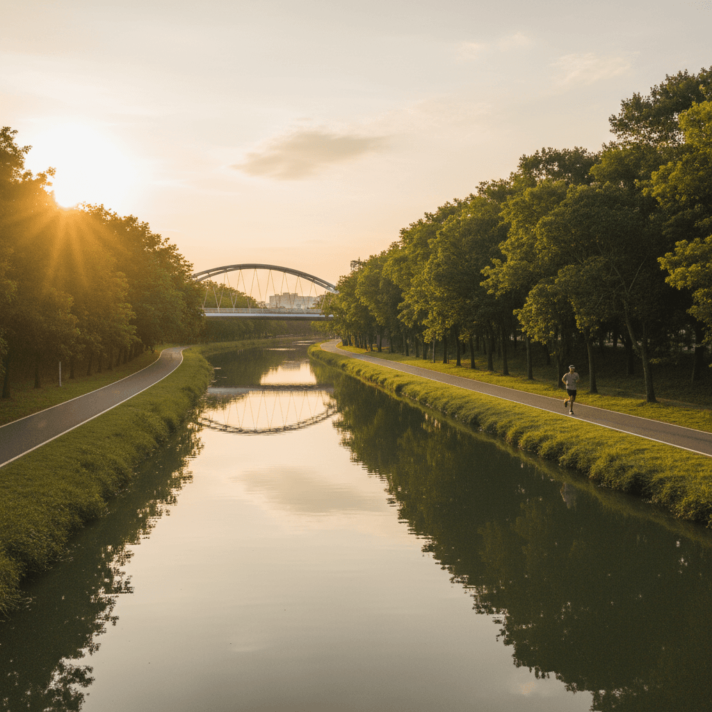 跑進台中最美水岸!北屯祥順路與廍子公園的LSD探索之旅